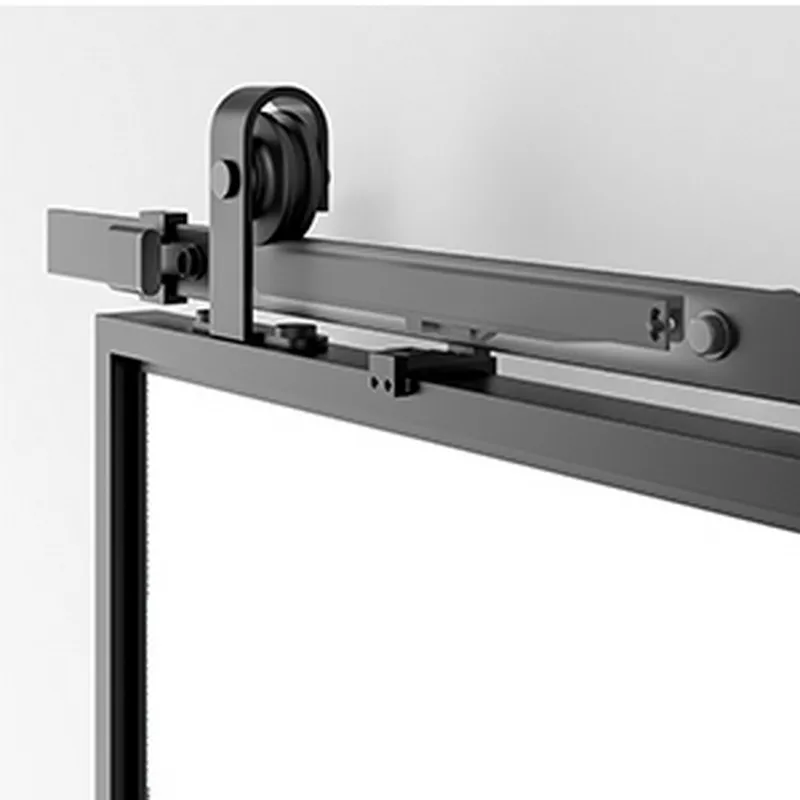 Mechanism Interior Mount Barn Door Hardware Kit Glass Sliding Barn Door