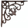 Wall Shelf Bracket Cast Iron OEM Customized Pattern Rustic Brown Triangle Bracket
