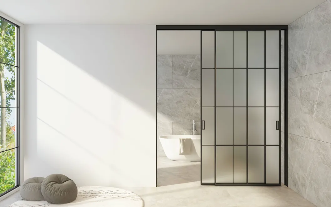 Aluminum Sliding Barn Door with Hardware Kit