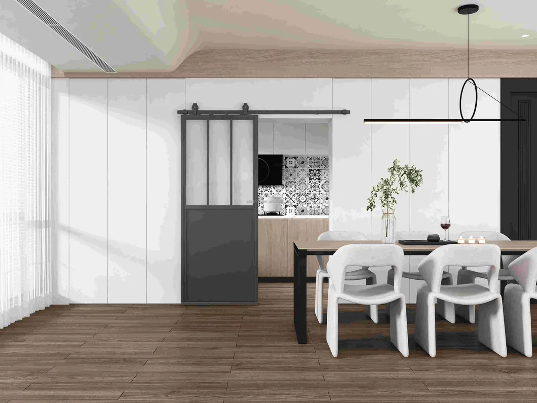 Steel Framed Sliding Glass Door Metal Bathroom Door Frame