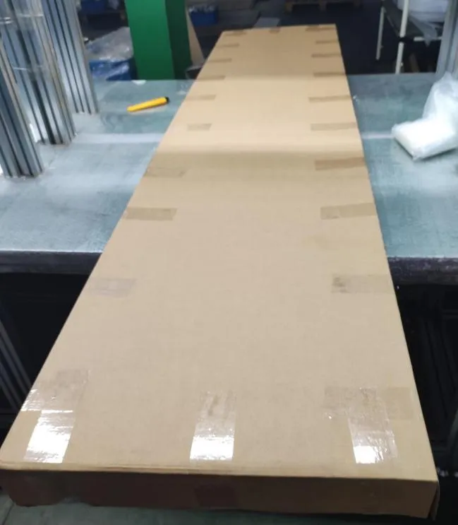 3 Lites Double Knocked Down White Barn Doors with Barn Door Hardwares