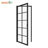 Custom Steel Frame Glass Swing Door with Hardware