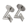 Exterior Antique Wrought Iron Sturdy Wall Mount Stainless Steel Round Handrail Brackets