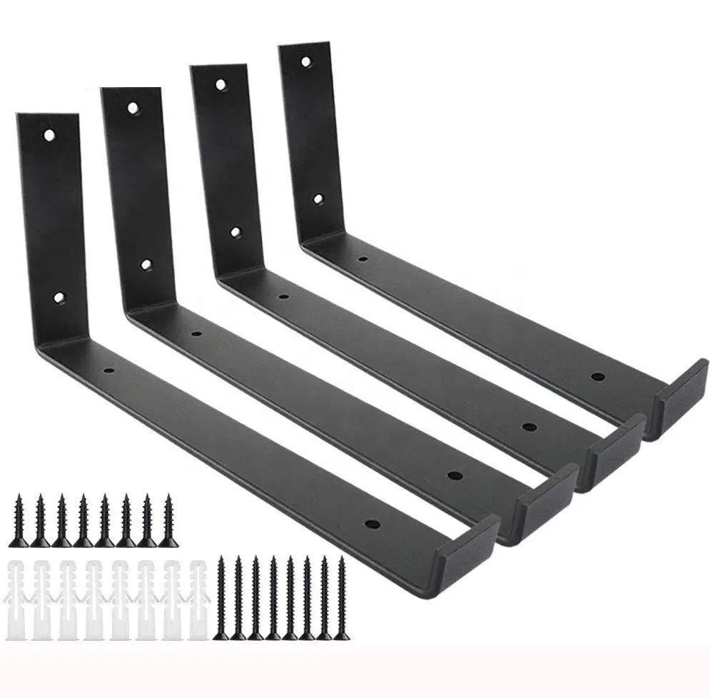 Shelf Iron Wall Metal Shelf Supports Brackets for Home Interior