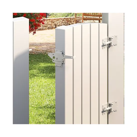 Adjustable Self-Closing Farm Wood/Vinyl/PVC Fence Gate Post Hinge and Door Latch Hardware