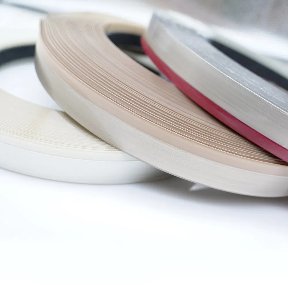 Plastic Cabinet Edging PVC Edge Banding Tape Rubber Wood Grain Edge Strips