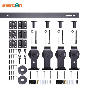 Customizable Design Black Sliding Barn Door Hardware Kit for Sliding Door