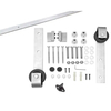 Rubber Sliding Door Wood Stainless Steel 304 Hanging Barn Door Hardware Kits