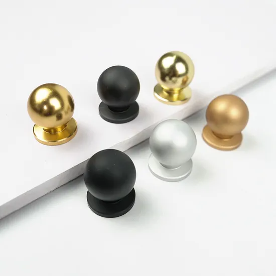 Brass Round Ball Solid Door Knobs Handles Reel Kitchen Knob Handle