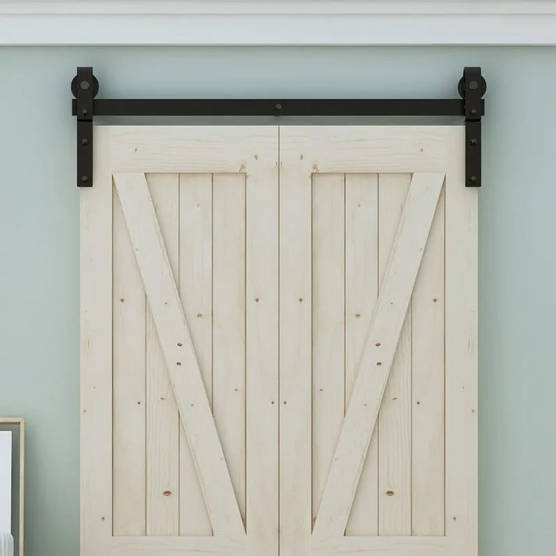 Single Bi Fold Sliding Barn Door Hardware Kit