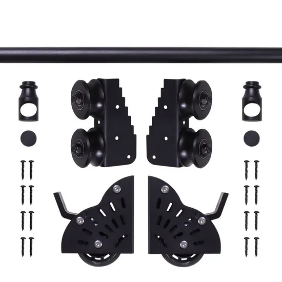 Library Ladder Hardware 4m Steel Sliding Bookshelf Ladder Hardware Kit