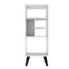 White Bookshelf with Plenty of Storage Open Shelf Bookcase