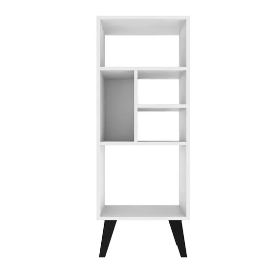 White Bookshelf with Plenty of Storage Open Shelf Bookcase