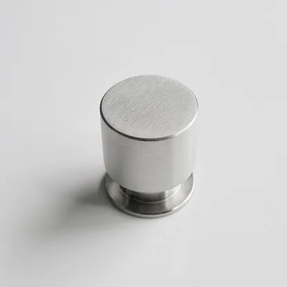 Stainless Steel Wardrobe Metal Cupboard Knobs Handles Drawer Pull Round Cabinet Knob