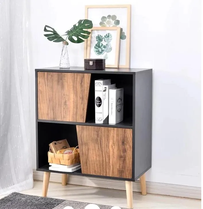 Living Room Wooden Storage Cabinet Maple TV Stand Cabinet Side Table