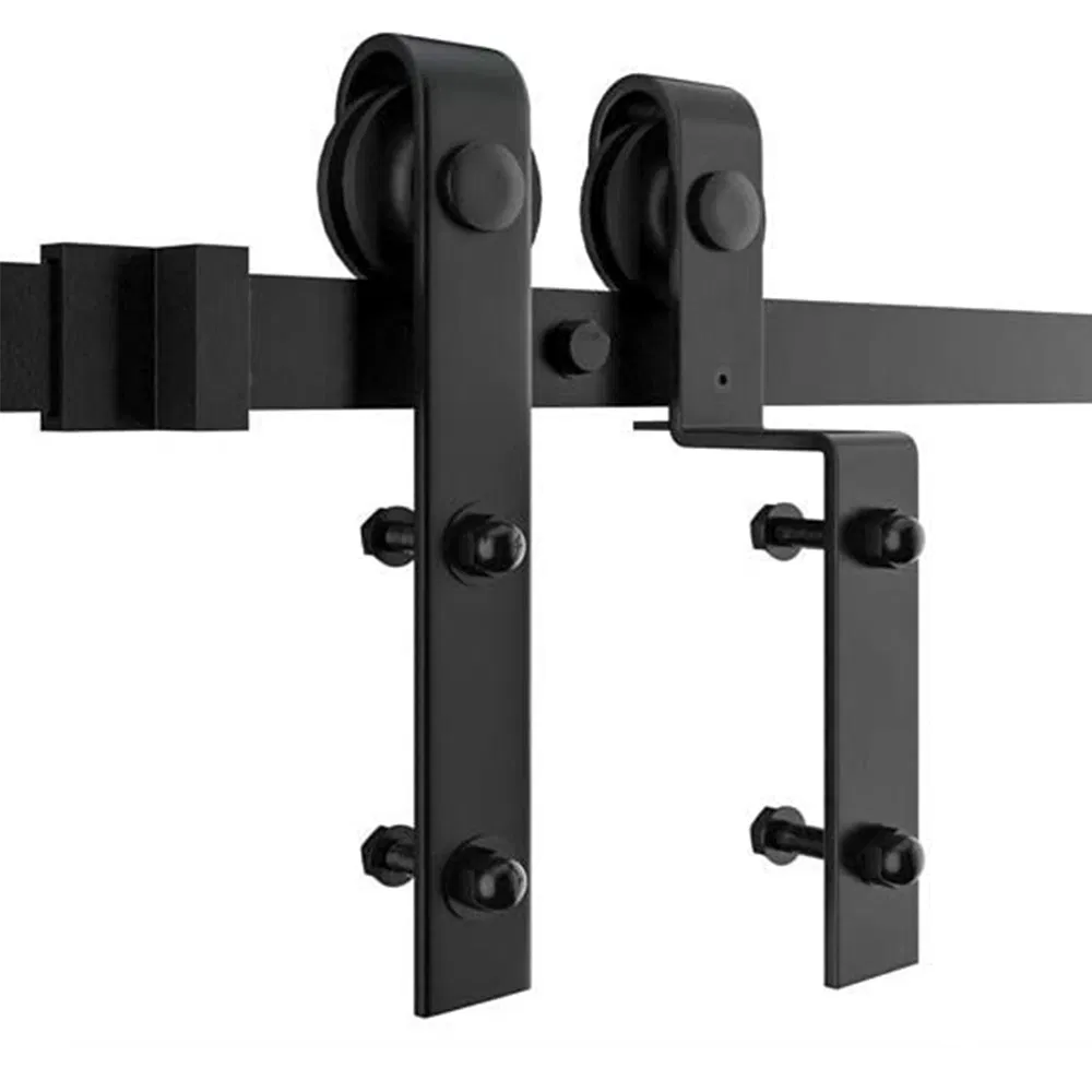 Metal Barn Door Accessories Steel J Shape Sliding Barn Door Hardware Kits
