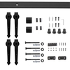 Cabinet Box Cupboard Mini Barn Sliding Door Hardware Kit Set