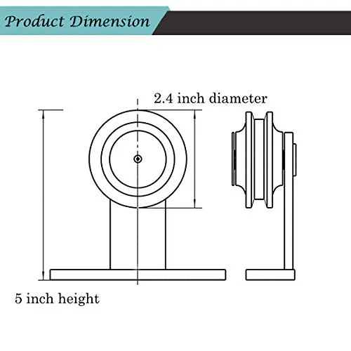 T Shape Sliding Door Wheels Heavy Duty Sliding Barn Door Hardware