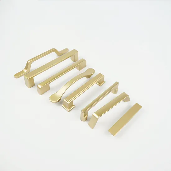 Zinc Alloy Sand Golden Door Lever Handle Cabinet Door Pull Handles