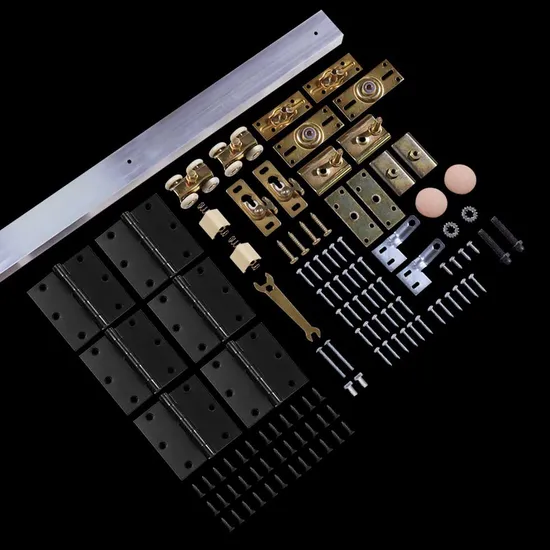 4 Wheel Rollers Single Bi Folding Door Hardware Roller Door Hardware Kit
