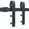 Solid Cast Steel Bending Design Wooden Barn Door Top Rollers Kits