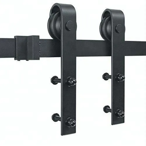 Solid Cast Steel Bending Design Wooden Barn Door Top Rollers Kits