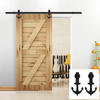 6.6FT Barn Door Track Wooden Sliding Door Hardware Kit