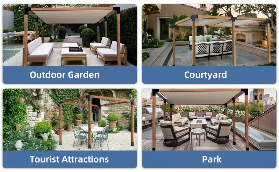 Woodwork Pergola Kit Metal Steel Wood Beams Connector Pergola Bracket