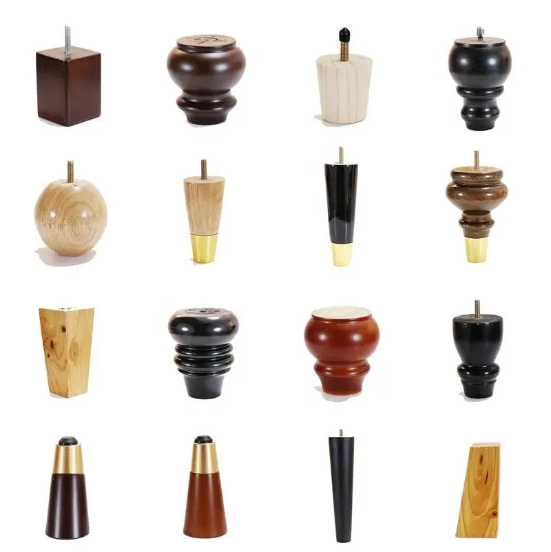 Good Load-Bearing Sofa Stylish and Stable Cabinet Hardware Solid Wood Furniture Leg