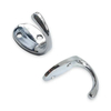 Household Chrome Display Metal Wall Hook Wall Mounted Clothes Door Hooks