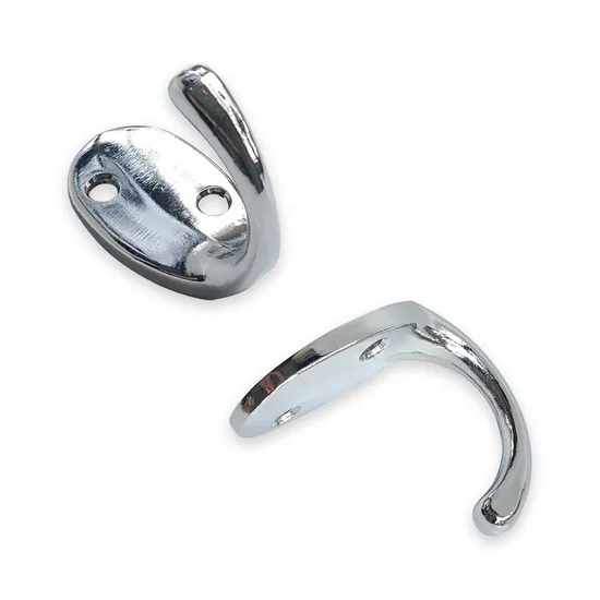 Household Chrome Display Metal Wall Hook Wall Mounted Clothes Door Hooks