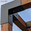4X4 Ss 3-Way Right Corner Pergola Bracket with 4 Flange Anchors