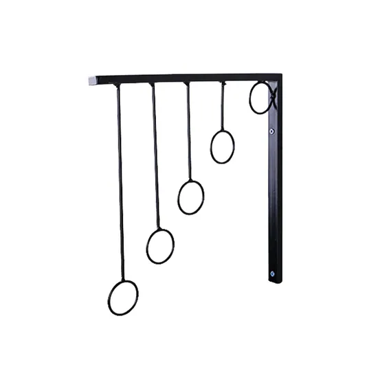 Heavy Duty Black Wall Hooks Store Display Wall Mounted Coat Rack