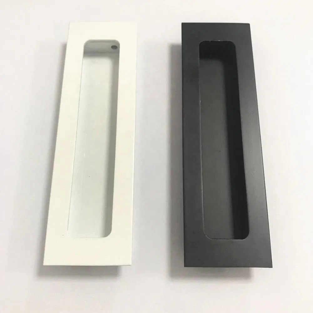 Black Matt Concealed Recessed Flush Pull Handles for Sliding Doors