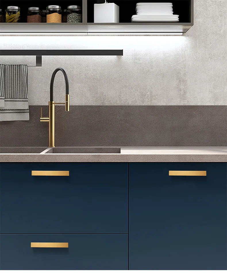 Modern 7-Figure Aluminum Alloy Furniture Cabinet Drawer Closet Door Handle