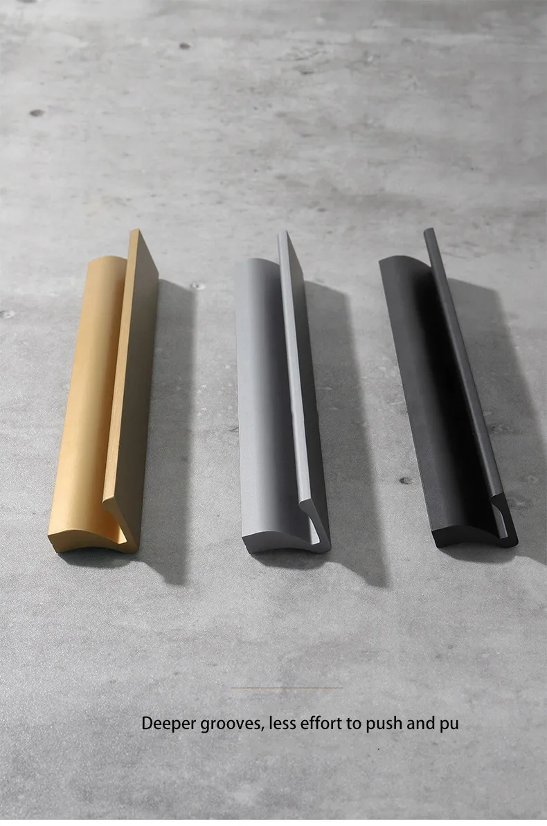 Modern 7-Figure Aluminum Alloy Furniture Cabinet Drawer Closet Door Handle