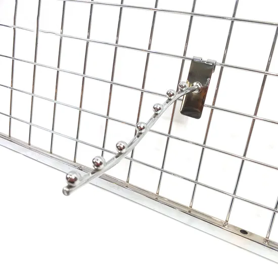 Chrome Finish Metal Wire Display Iron Waterfall Hooks for Clothes