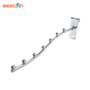 Chrome Finish Metal Wire Display Iron Waterfall Hooks for Clothes