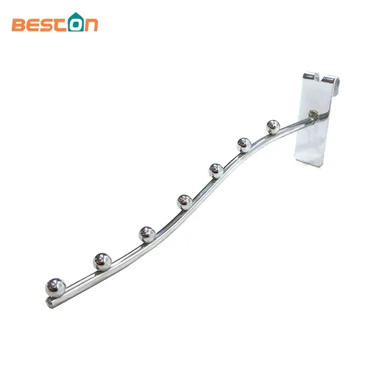 Chrome Finish Metal Wire Display Iron Waterfall Hooks for Clothes