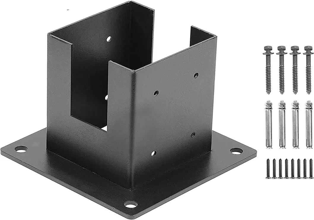Stainless Steel 4X4 4-Way Right Angle Bracket, Pergola/Gazebo DIY Kit Hardware