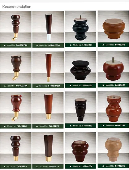 Square Type Wood Leg for Sofa Table Chair Solid Wood Bed Legs