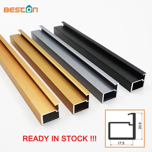 Aluminum Frame Glass Swing Door for Walk in Closet