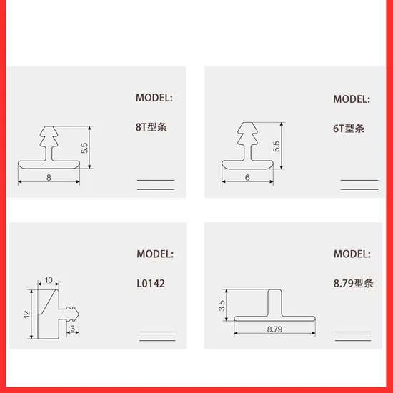 Anti Slip Decorative Profile T Shape 6mm 8mm Aluminum Metal Strips