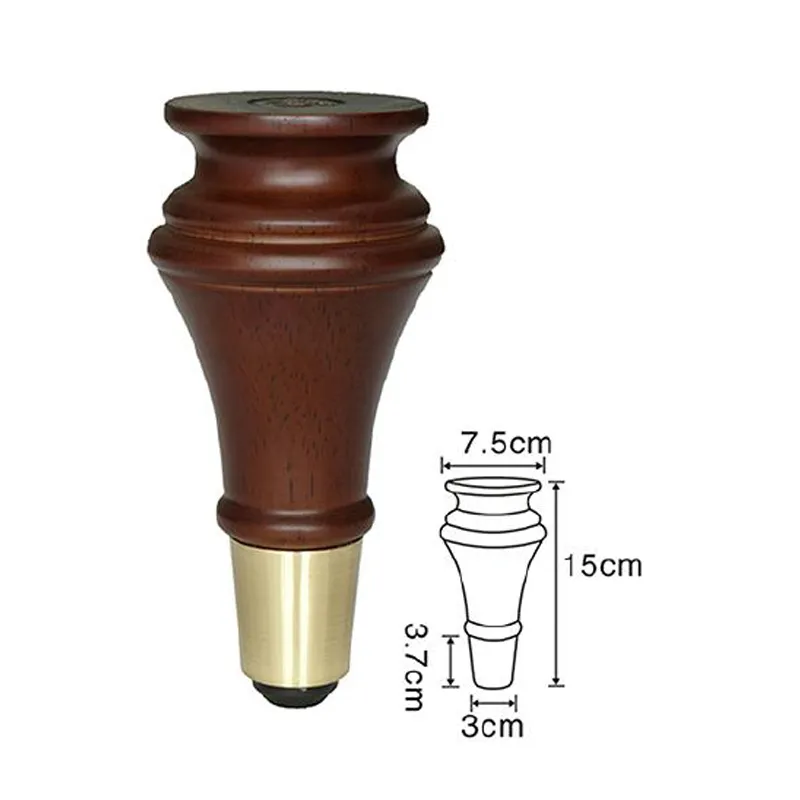 Gourd Wooden Furniture Table Chair Leg Metal Sofa Leg
