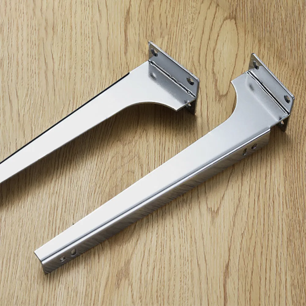 Wall Mount Chrome Glass Shelf Bracket Support Shelve