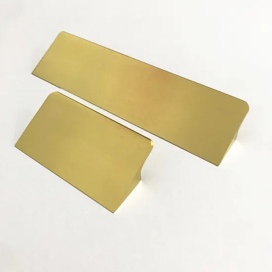 Cupboard Furniture Kitchen Aluminium Cabinet Gold Brass Brushed Handle