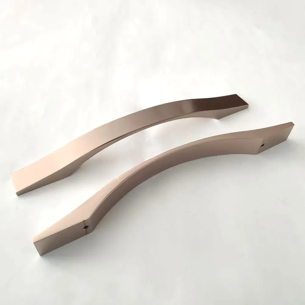 Brass Color Rose Gold Square Pull Hardware Furniture Cabinet Door Pull Handles