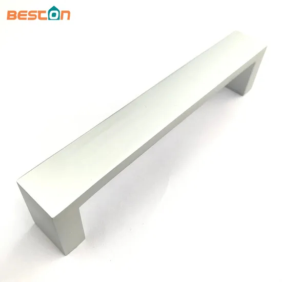 Furniture Fitting Modern Sample Aluminum Rose Gold Kitchen Cabinet Square Handle