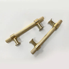 Furniture Handles Aluminum Alloy Brass Gold T Bar Knurling Cabinet Cupboard Handle