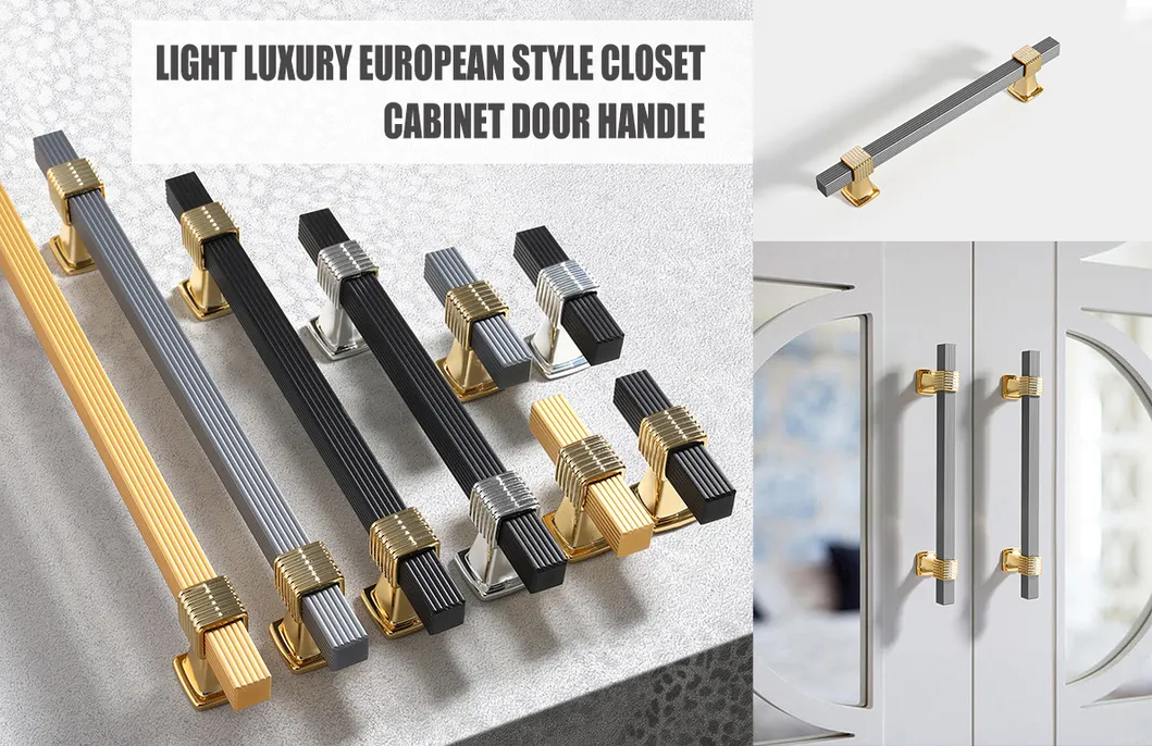 Cabinet Handles Gold Black Kitchen Cabinet Pulls Wardrobe Handle Drawer Knobs